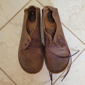 Clark's Women's Janey Mae Brown Leather Lace Up Oxford